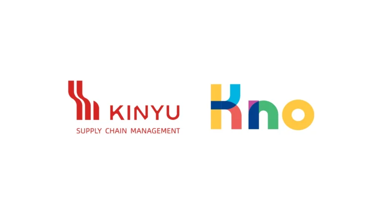 The logos of Kinyu SCM and Kno Global. [Image/Kinyu/Kno Global]