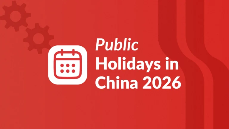 Public Holidays in China 2026