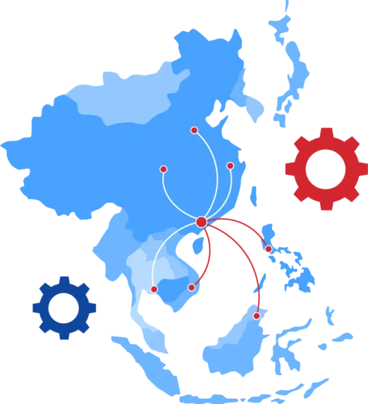 Kinyu Asia Expansion Map